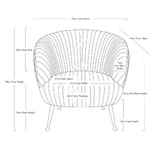 Perugia Velvet Armchair